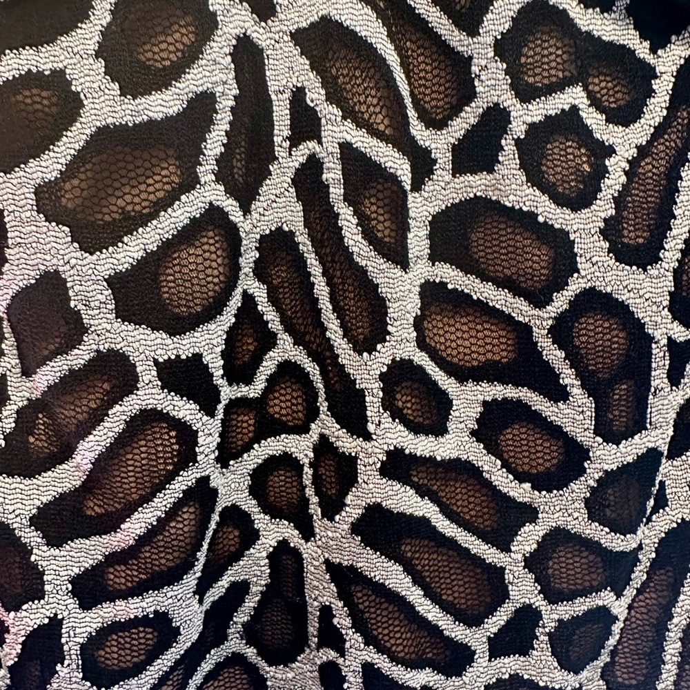 Cache Xs Metallic Animal Print Patterned Tank Top… - image 3